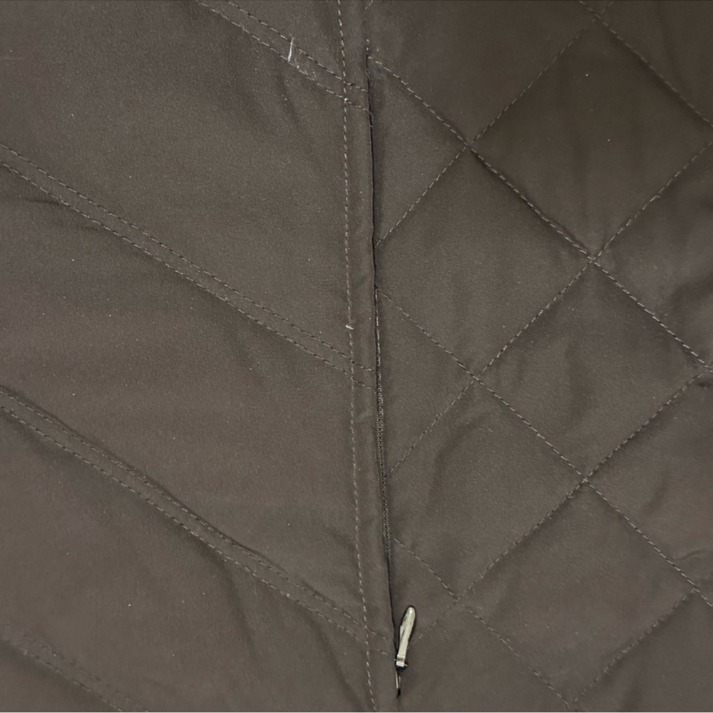Nine West Brown Quilted Puffer Down Coat~Size - Picture 3 of 6
